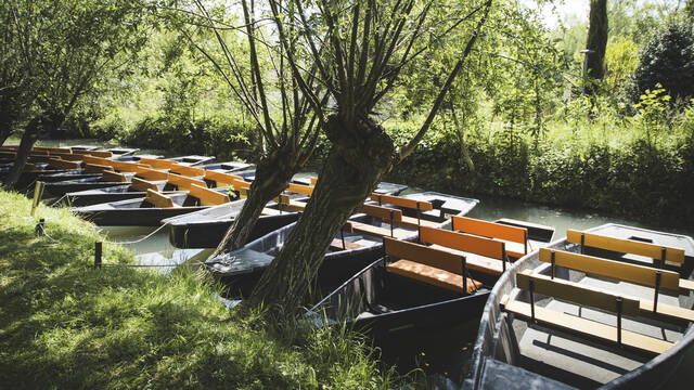 Barques dans les canaux du Marais Poitevin